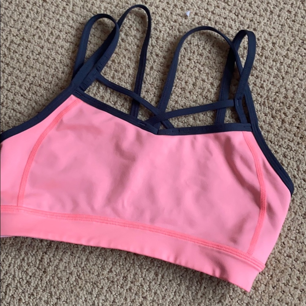 Zella Hot Pink Criss Cross Sports Bra